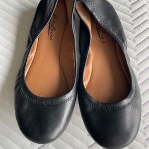 Lucky Brand Black Leather Flats